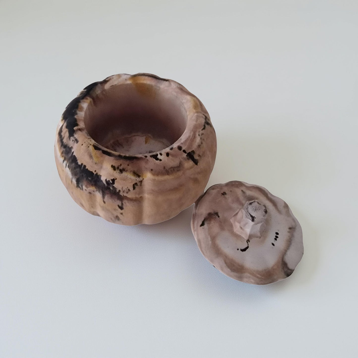 Dekoschale "Kürbis" aus Raysin