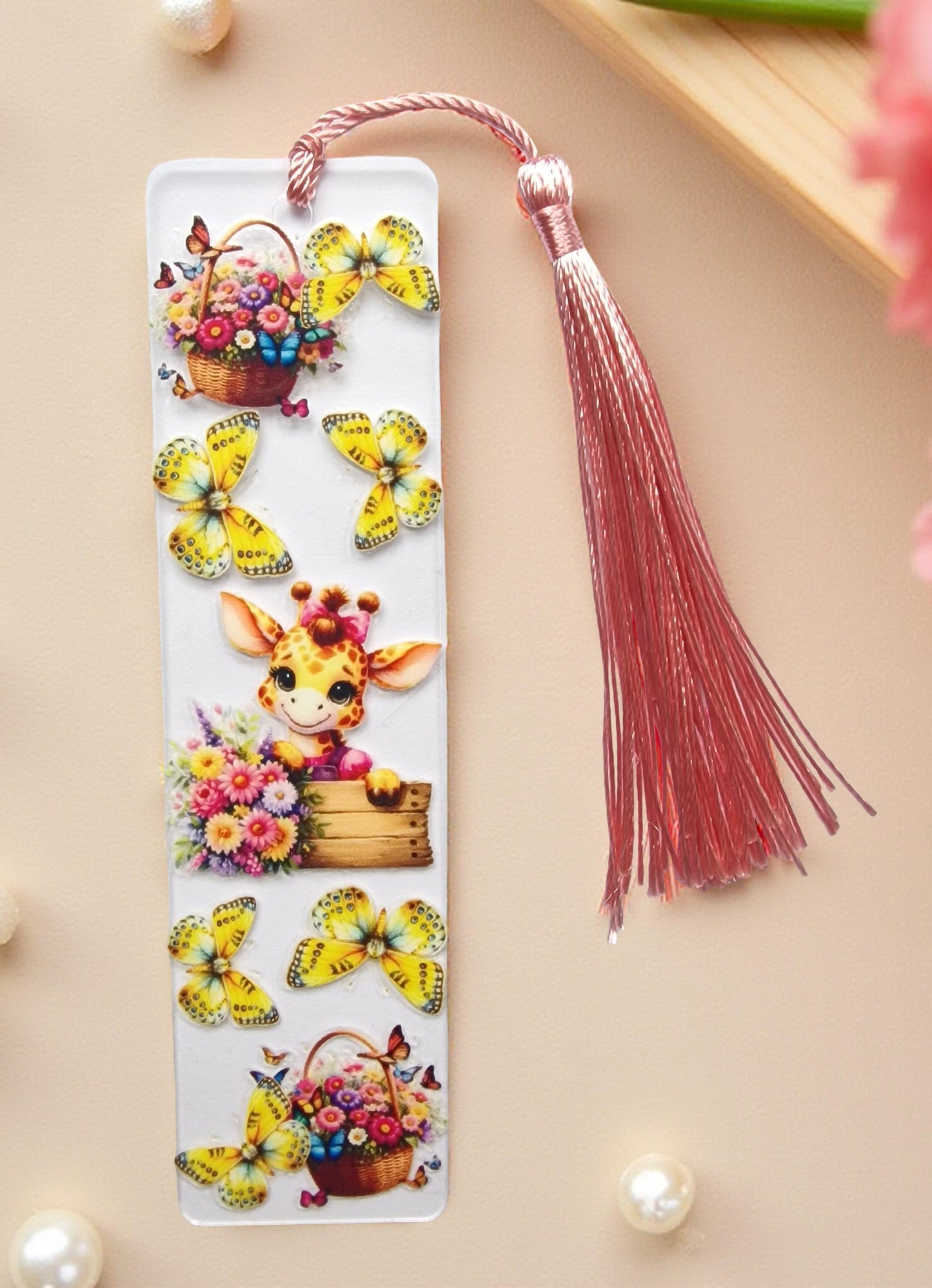 Acryl-Lesezeichen „Giraffe“ – Handgemacht