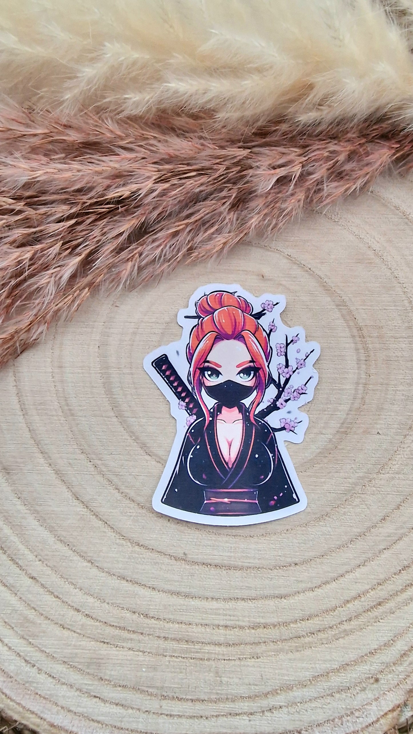 Sticker "Ninja Girl"– Handmade