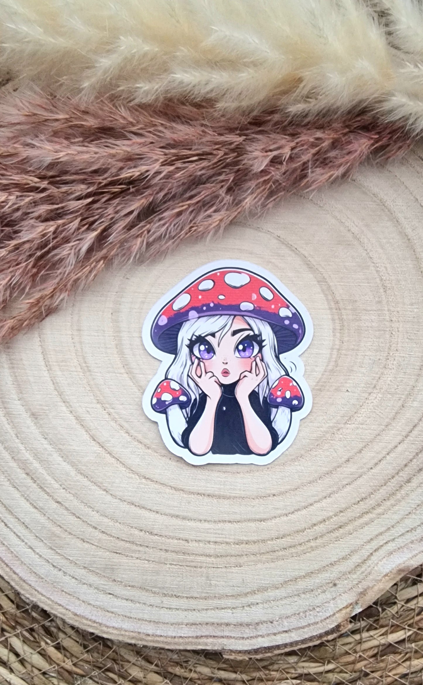 Sticker "Sweet Mushroom Girl"– Handmade