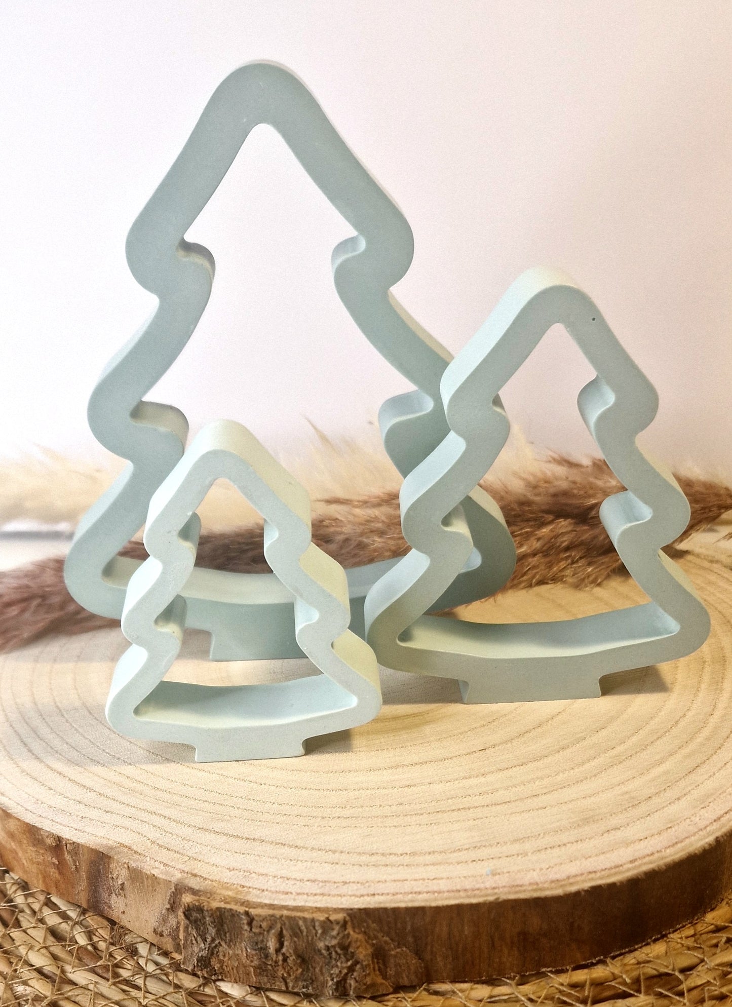 3-teiliges Weihnachtsbaum-Set aus Raysin