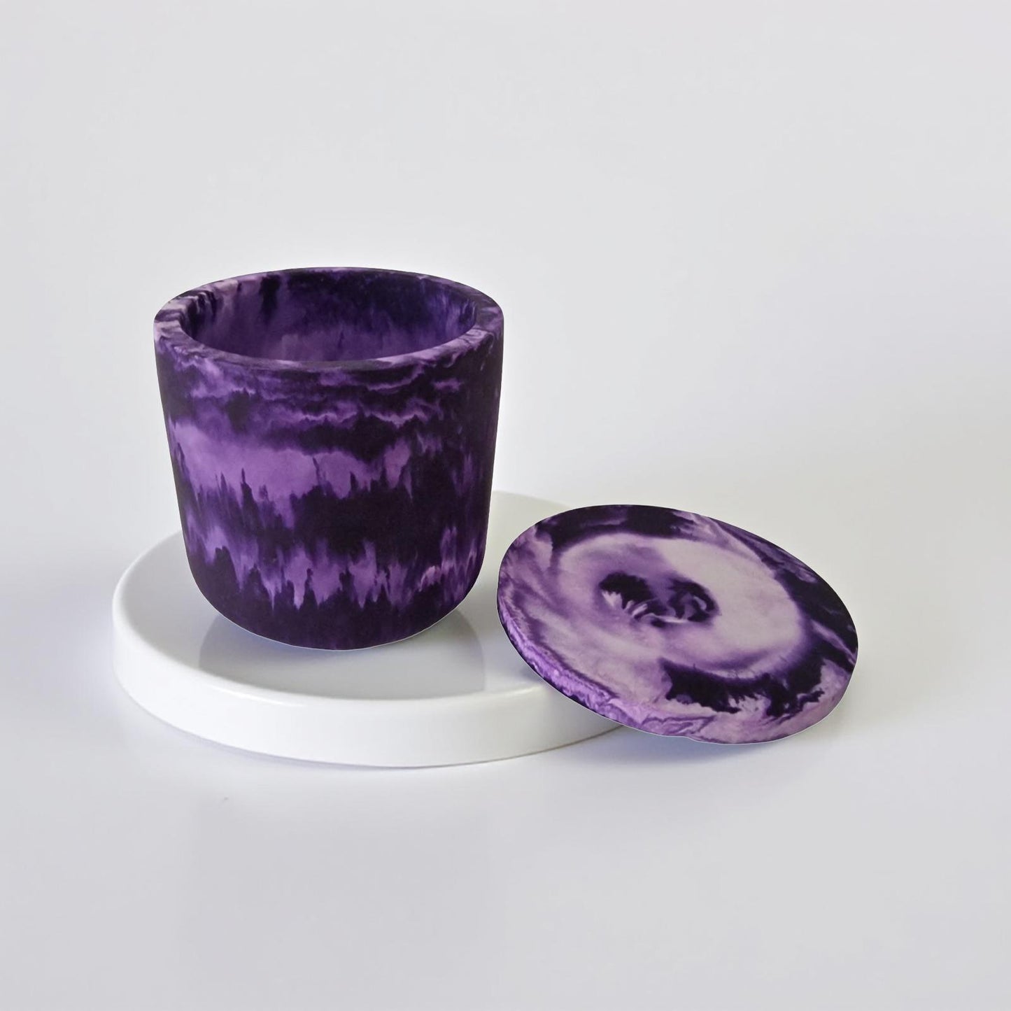 Dekoschale marmoriert aus Raysin