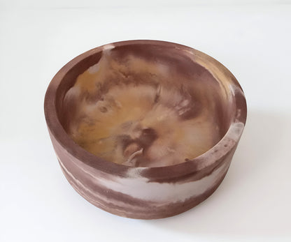 Dekoschale marmoriert aus Raysin