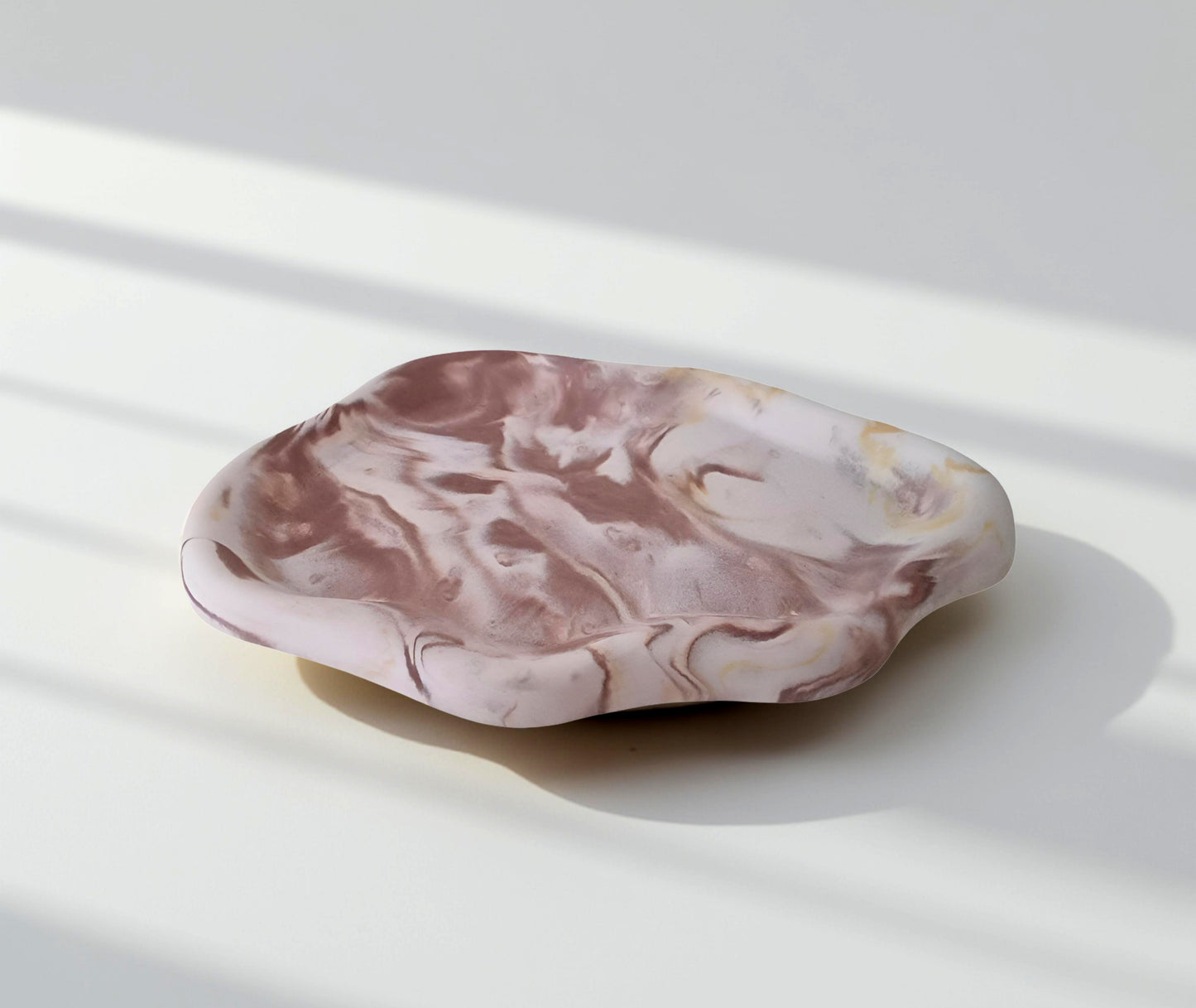 Dekotablett oval aus Raysin