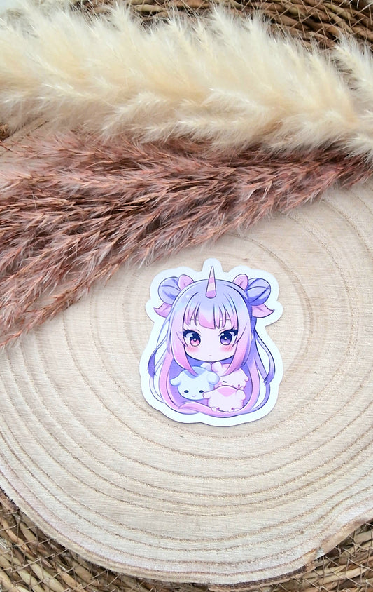 Sticker "Unicorn Girl"– Handmade