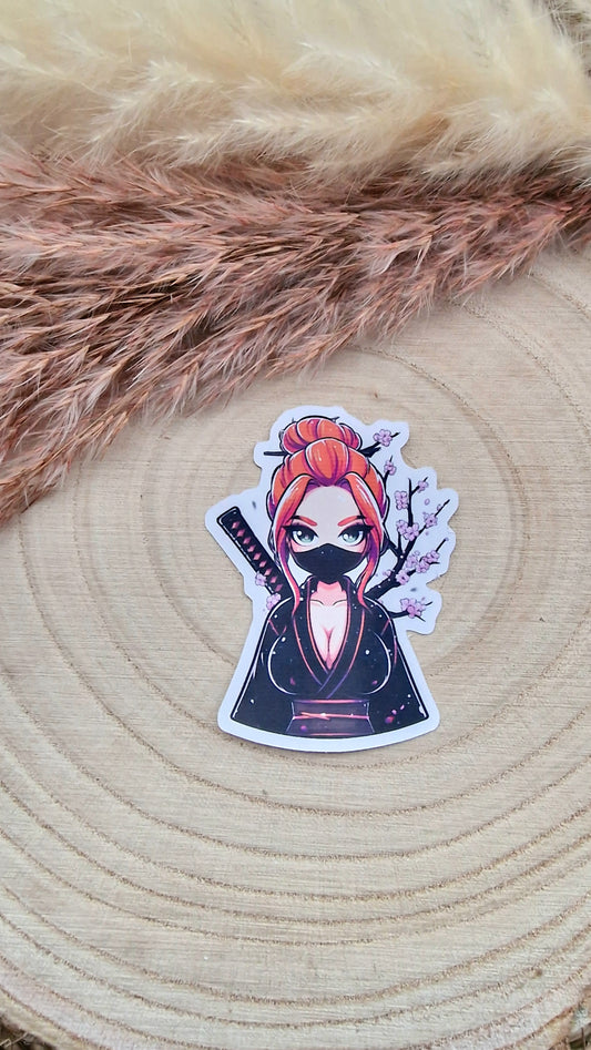 Sticker "Ninja Girl"– Handmade