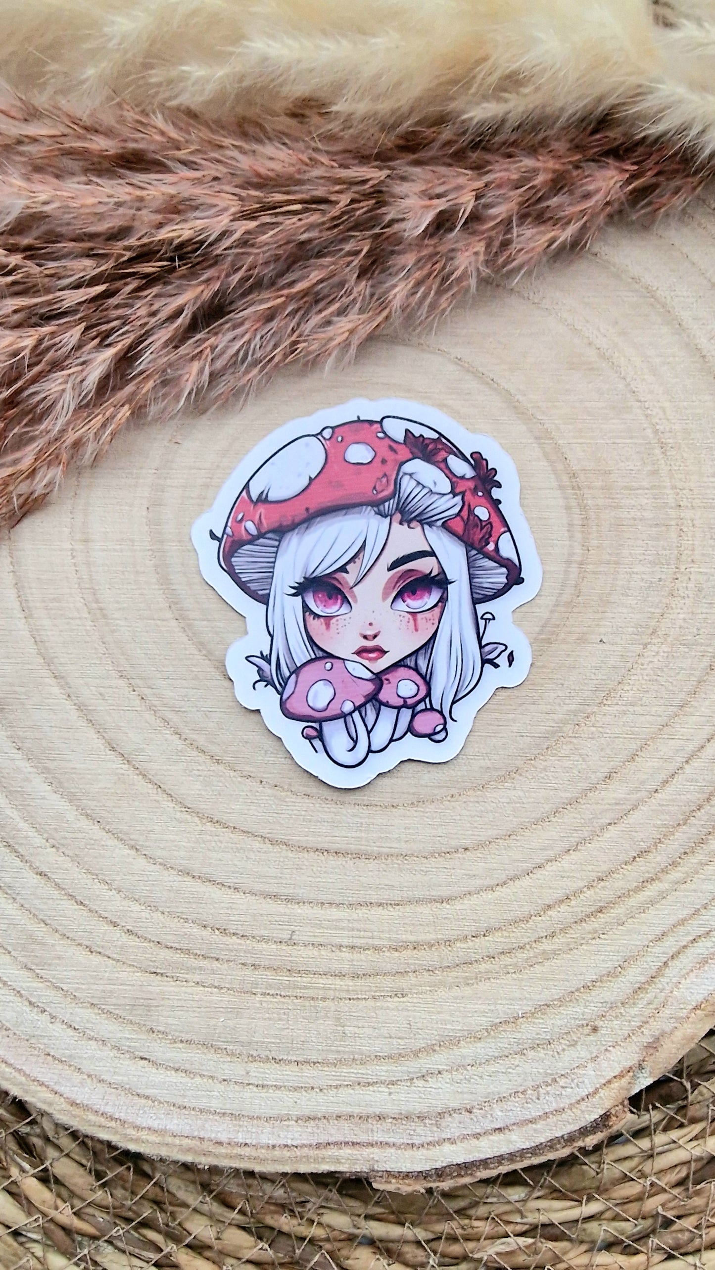 Sticker " Queen of Mushrooms"– Handmade