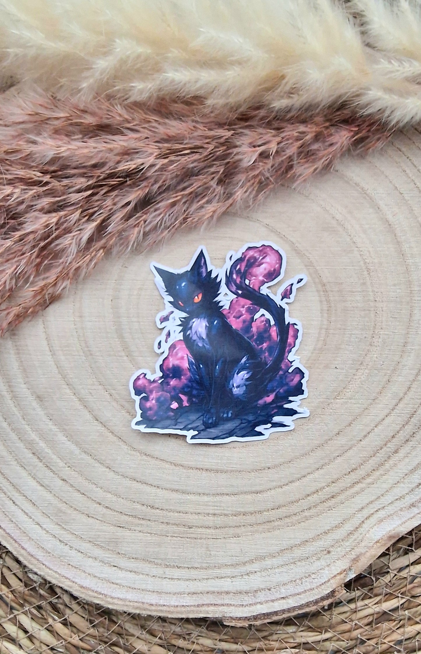 Sticker "Schatten Katze"– Handmade