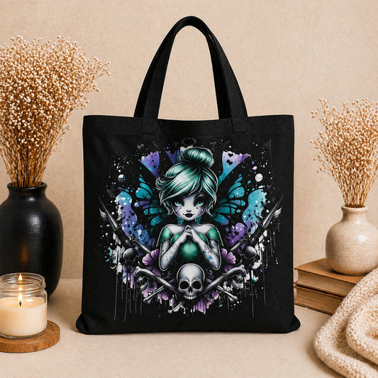 Gothic Fairy Tote Bag – Dark Fantasy Design