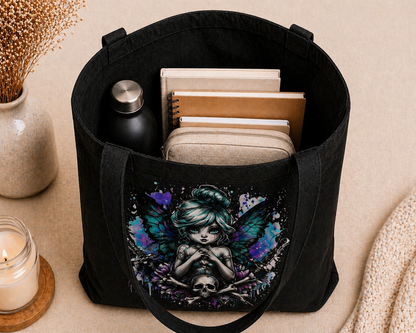 Gothic Fairy Tote Bag – Dark Fantasy Design