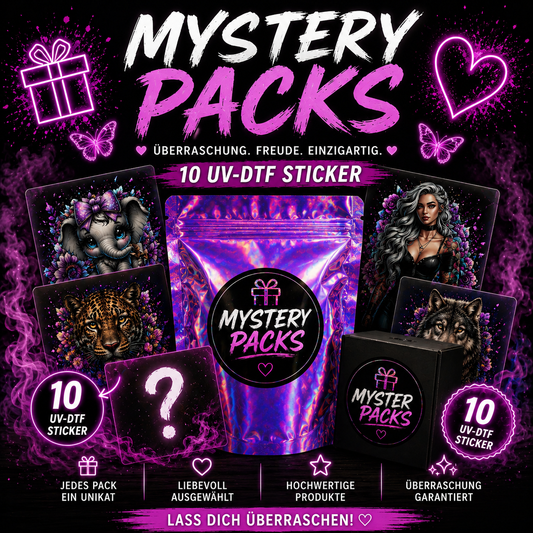 Mystery Pack mit 10 UV-DTF Stickern