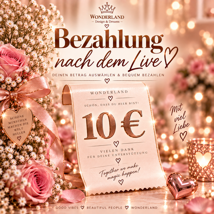 Bezahlung nach dem Live