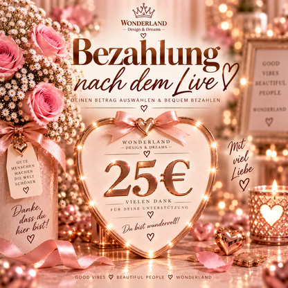 Bezahlung nach dem Live