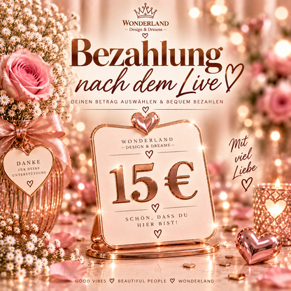 Bezahlung nach dem Live