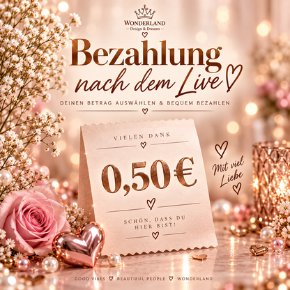 Bezahlung nach dem Live