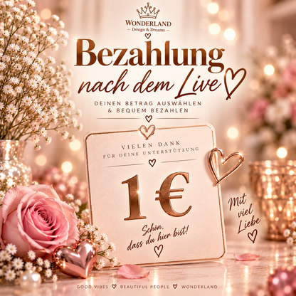 Bezahlung nach dem Live