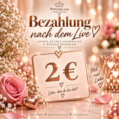 Bezahlung nach dem Live