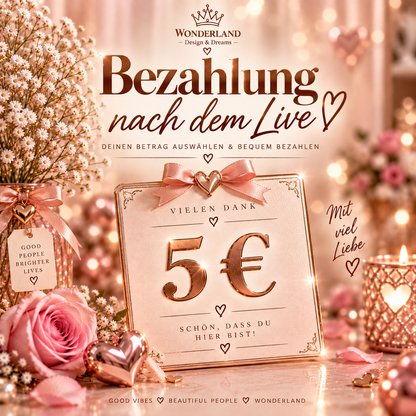 Bezahlung nach dem Live